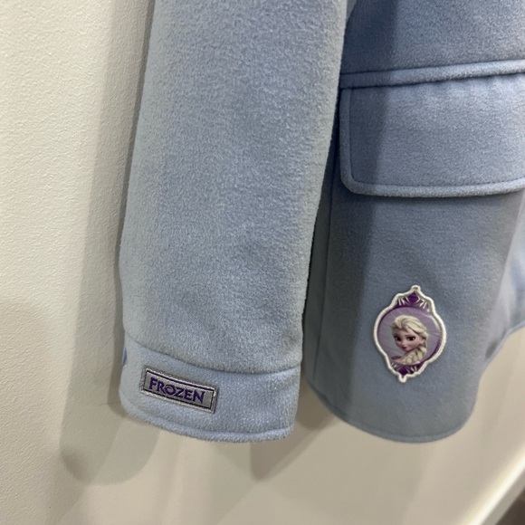 Disney Frozen Blue Kids Dress Coat - Picture 5 of 10